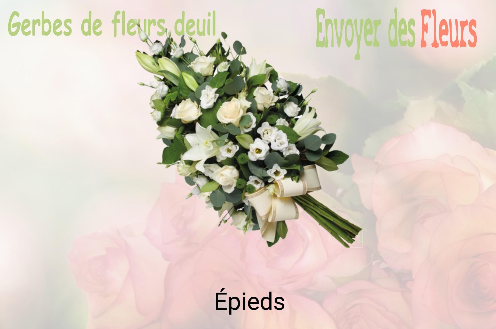 Gerbe de fleurs de deuil livrée à Épieds